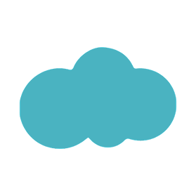 Just Flower Blue Cloud Icon 1