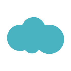 Just Flower Blue Cloud Icon 2