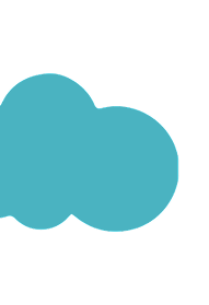 Just Flower Blue Cloud Icon